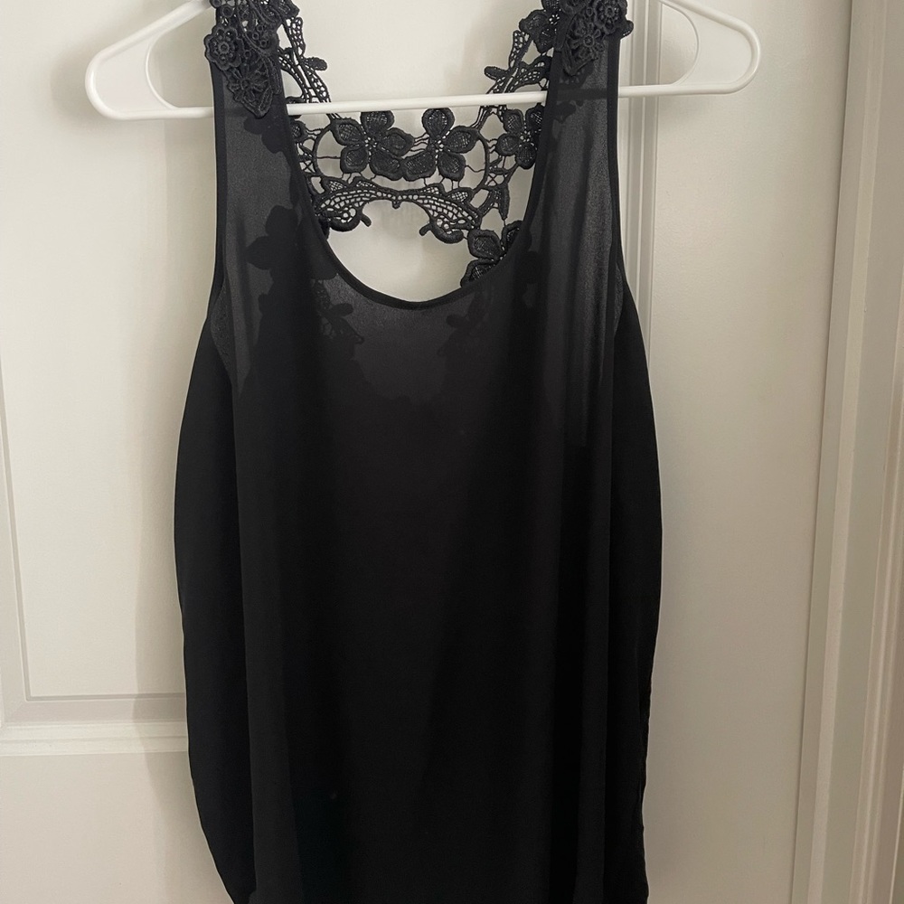 Express Lace Back going out top